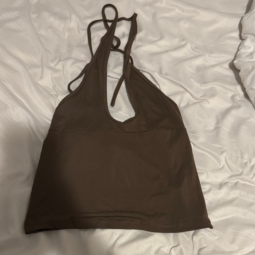 SHEIN Brown Crop Top